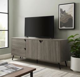 60” Mid Century TV Entertainment Center Console