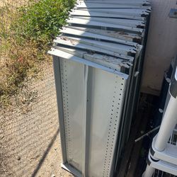 Retail steel shelves