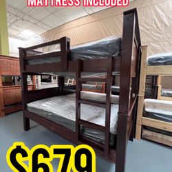 Twin Over Twin Bunk bed Mattresses Available