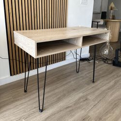 Modern Oak Office Desk Table Vanity
