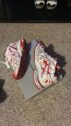 link up* Balenciaga Runners, White Red