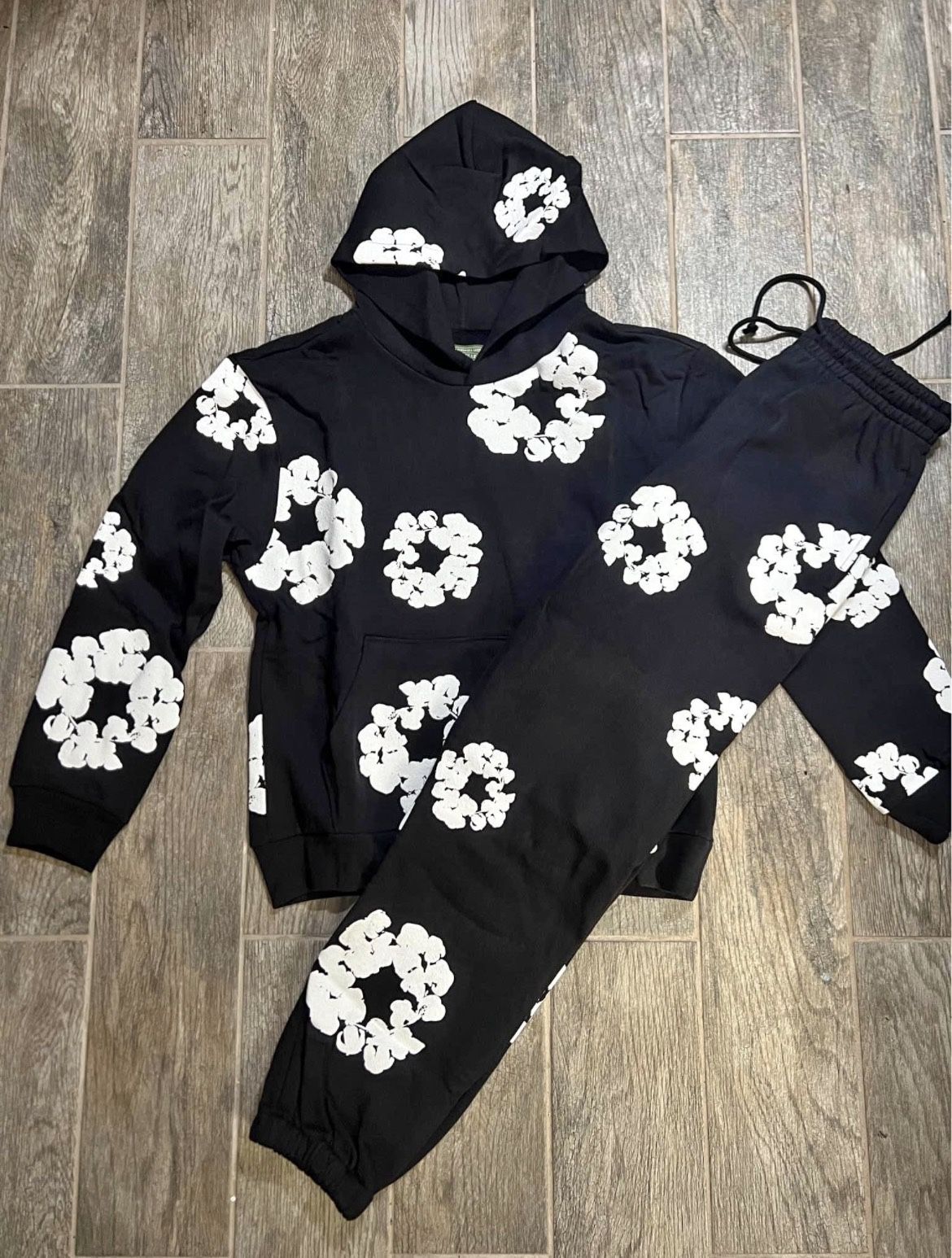 Black And White Denim Tears Set