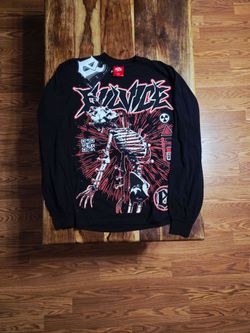 Evil Vice Men's Black Longsleeve Graphic Tee
