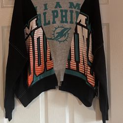 Brand New NFL Miami Dolphins Boys Sweatshirt Size L Youth