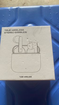 True wireless stereo earbuds