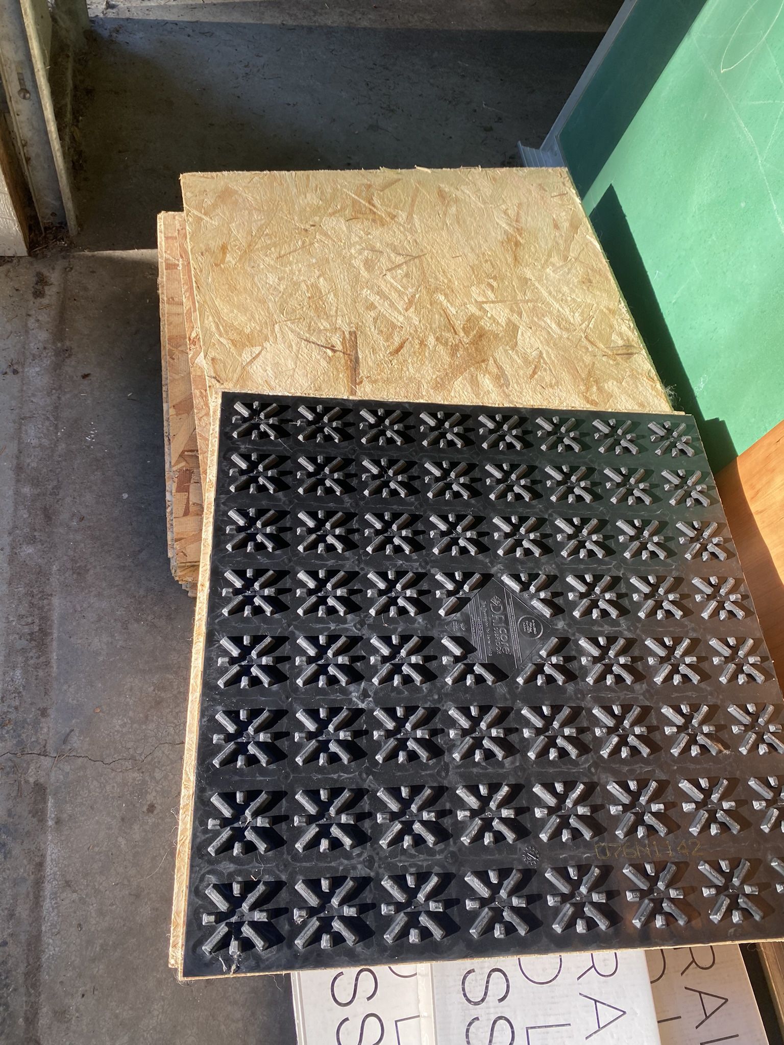 Dricore Subfloor Membrane Panel 2 Ft x 2 Ft, 3/4 In