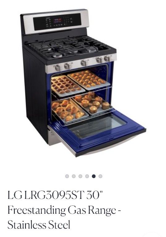 LG Gas Stove/Range Stainless steel 5.4 cu ft - $375 (Buffalo)