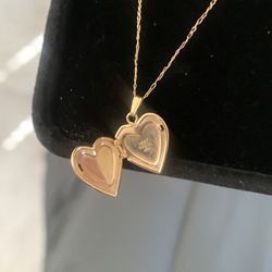 14k picture locket