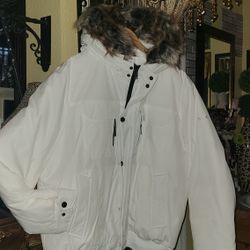 MK white jacket for men, new, authentic, size XL.