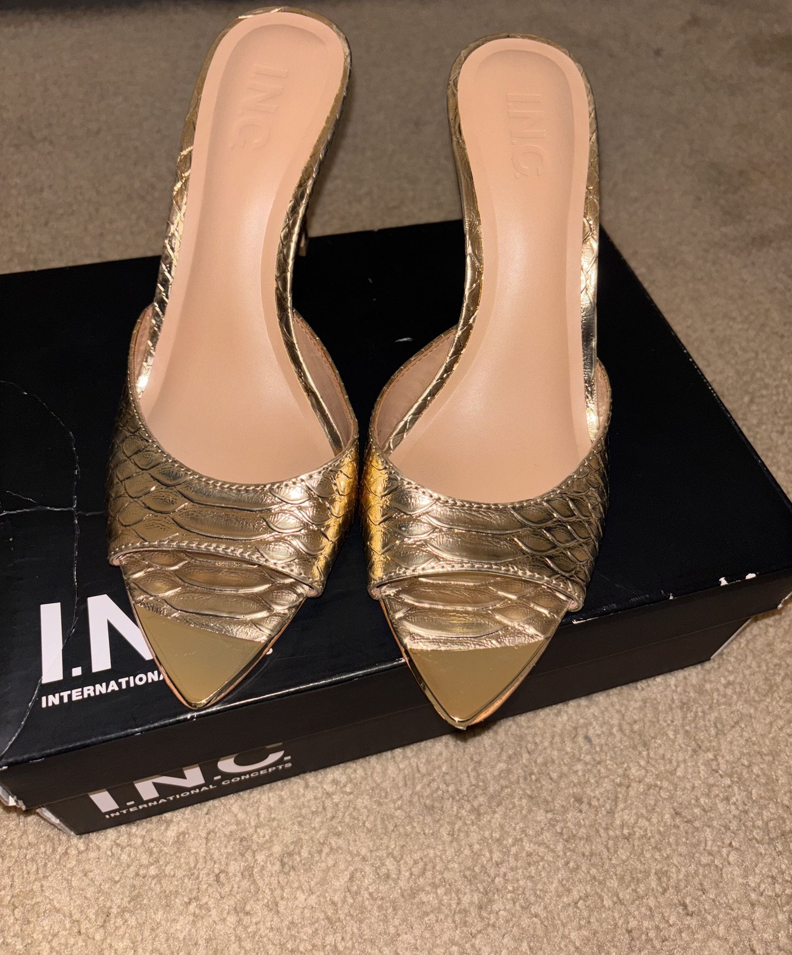 INC Gold Heels