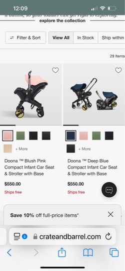 Pink dooms stroller