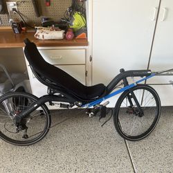 Used Challenge Recumbent Bike,  Shimano Deore, 24 Inch Wheels All Deore Wheels Disc Brakes