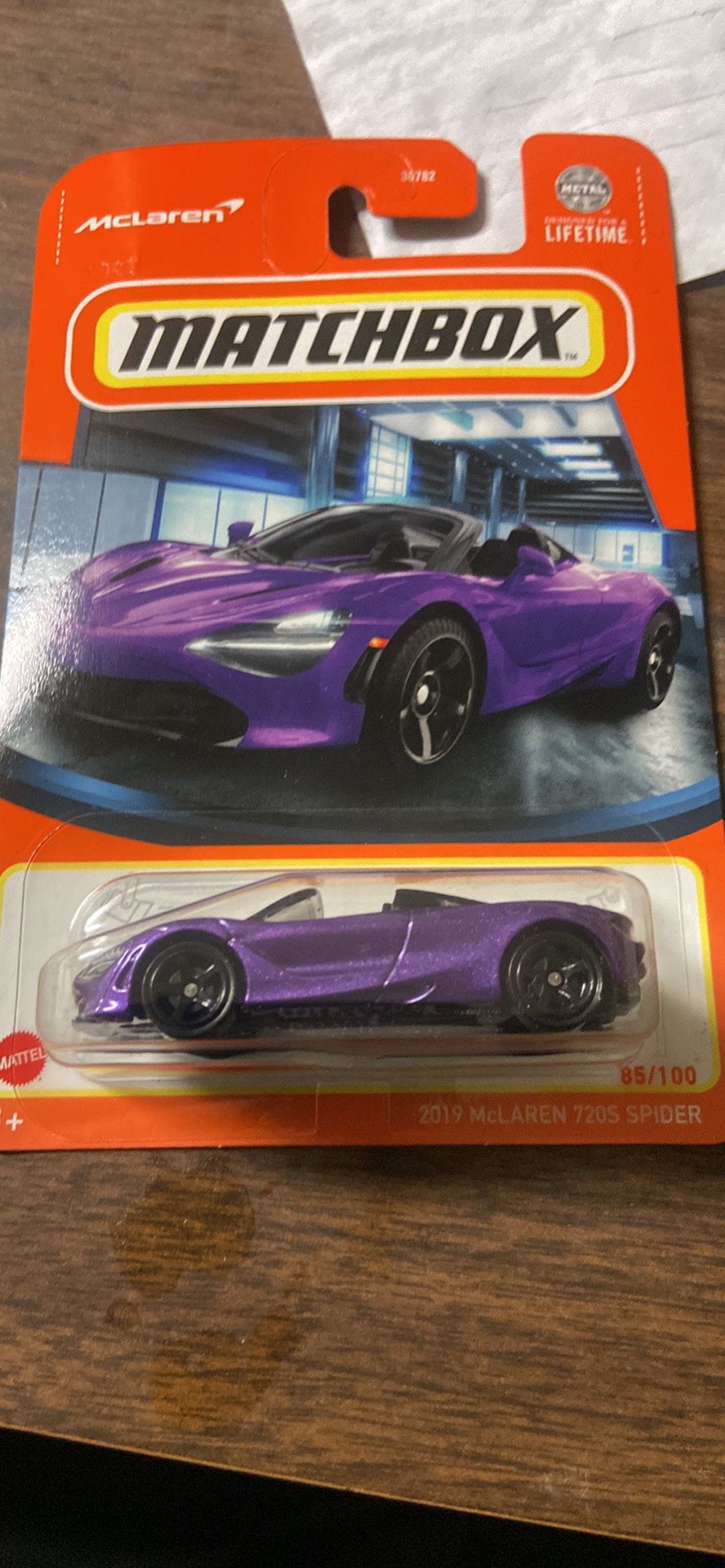 Matchbox McLaren 720S Spider (Purple), 1:64 Scale, 2019,