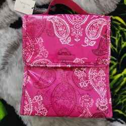 Vera Bradley Pink Paisley Lunch, Snacks, Cooler, OR Multi-functional bag