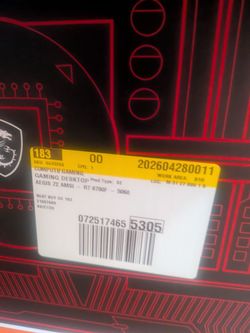 PC with 5060 and Msi motherboard