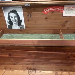 Cedar Wood Old Vintage Chest