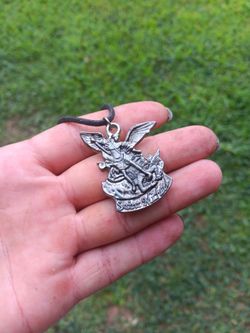 Solid Silver Saint Michael