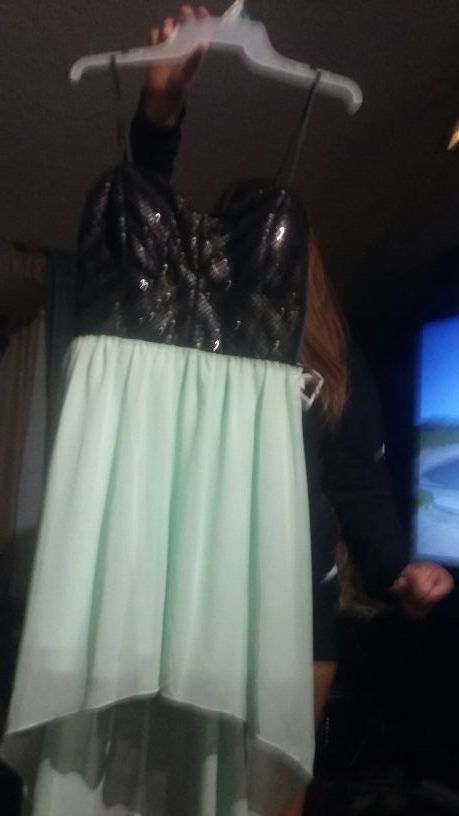 Formal or prom dress hi low dress