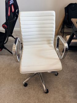 Crate and Barrel leather chair