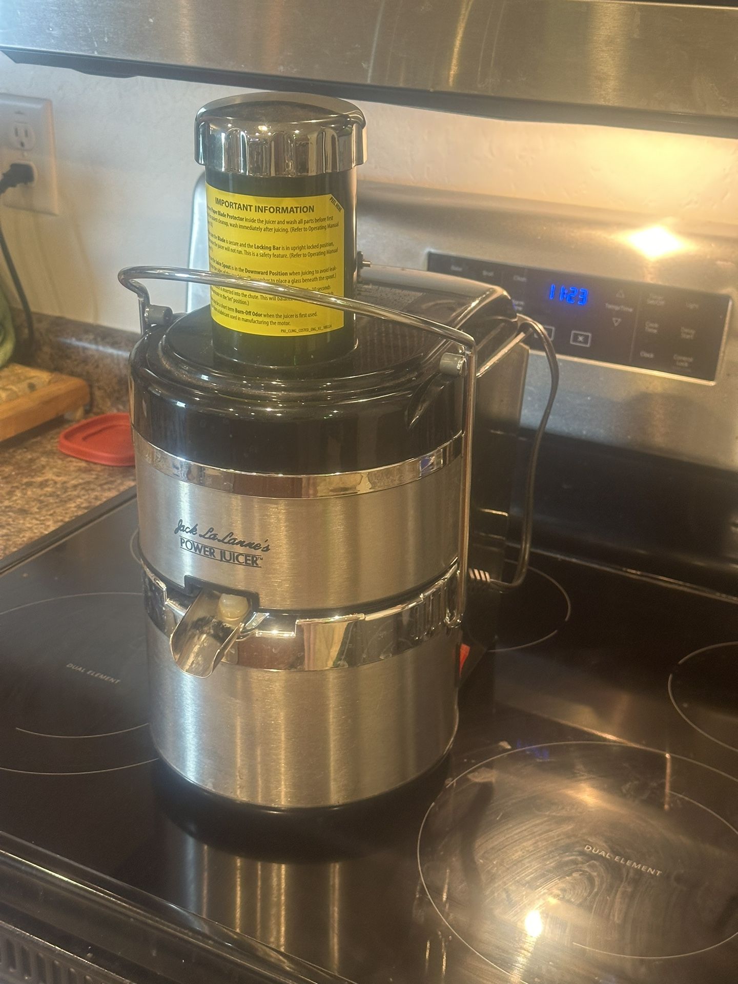 Stainless Steel Power Juicer Jack LaLanne brand Kitchen Dining