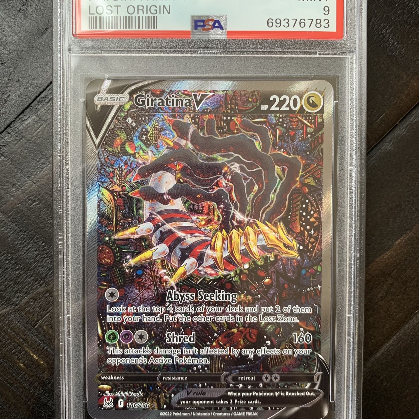 M Giratina Ex pokemon card