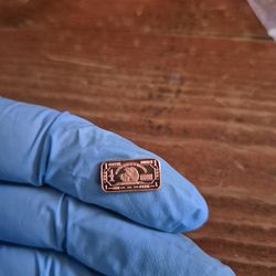 999 fine copper 1 gram bar