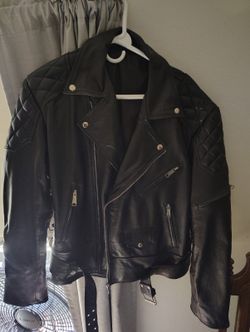 Mens Leather Jacket Sz Large