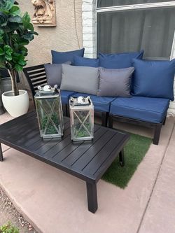 Outdoor Patio Set With Coffee Table