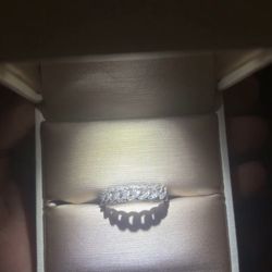 Women’s White Gold Real Diamond Ring