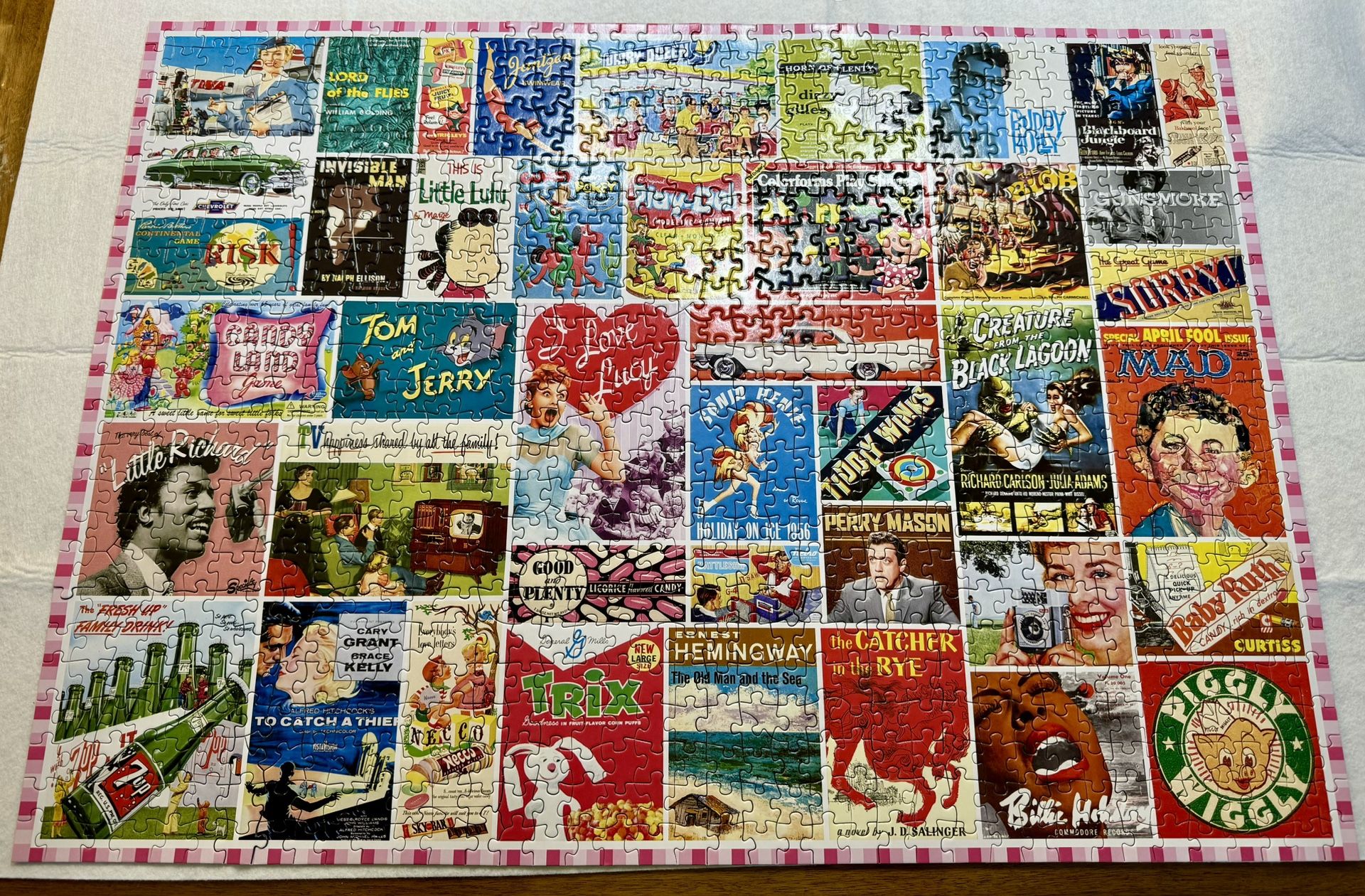 1000 piece 1950s puzzle