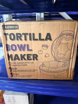 7-Inch Tortilla Bowl Maker – Electric Taco Salad Bowl Press – Brand New, Open Box