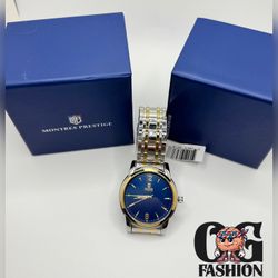 Watch Men’s Blue Dial Two-Tone – New 