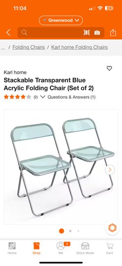 Karl home Folding Chair (Set of 2)