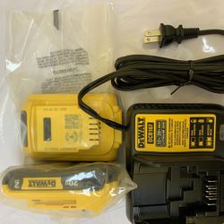 20-Volt MAX Compact Lithium-Ion 2.0 Battery Pack with 12-Volt to 20-Volt MAX Charger