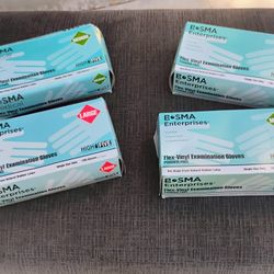 Four Boxes Of Rubber Gloves $20 Medium And Large