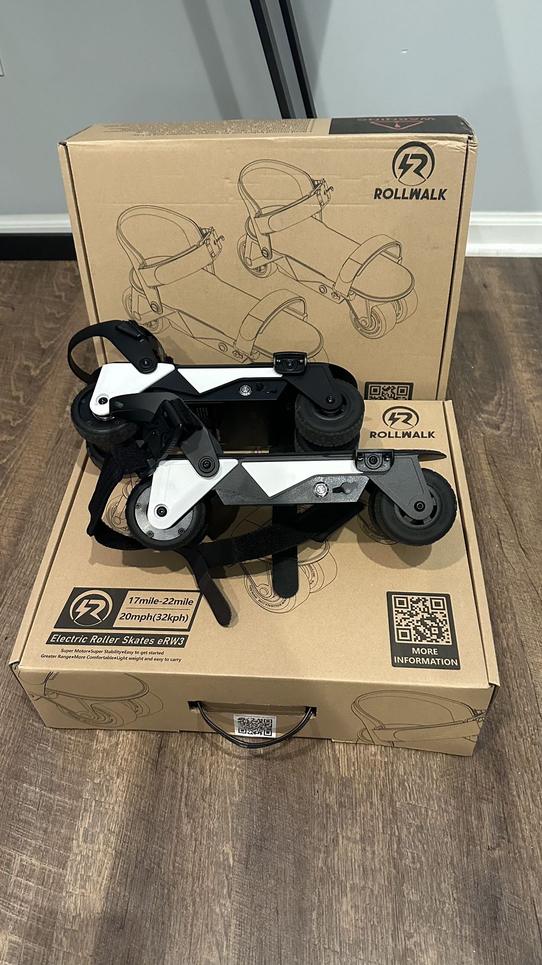 Rollwalk eRW3 Pro Electric Roller Skates, 2 For Price Of 1!