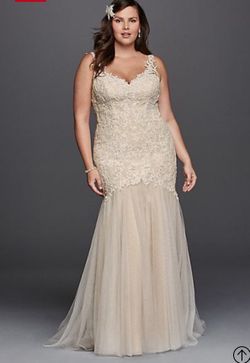 Wedding dress ivory from david’s bridal.