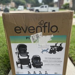 Evenflo Pivot Troop Child and Pet Modular Travel System Stroller