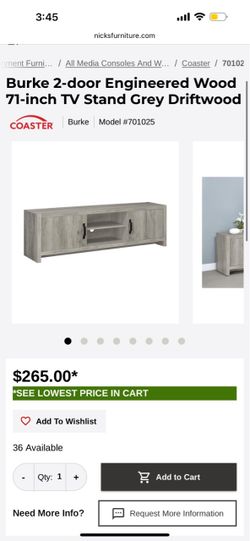 GREY ENTERTAINMENT CENTER