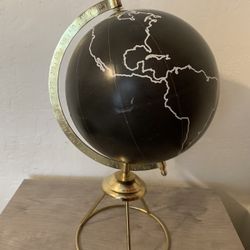 Cute Black and Gold Globe