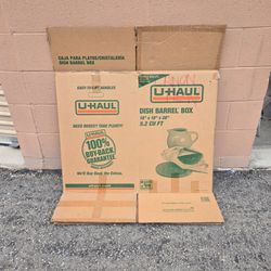 U-haul Dish Barrel Box