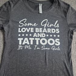 Beards & Tattoos Funny Tshirt