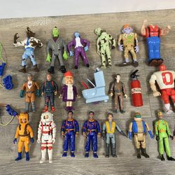 Vintage 1980’s Columbia Pictures The Real Ghostbusters Action Figures Lot