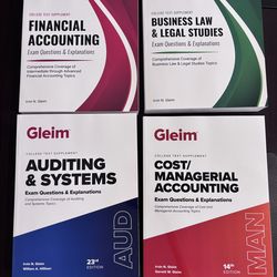Gleim CPA exam prep books