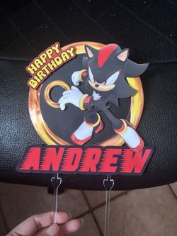 Shadow cake topper
