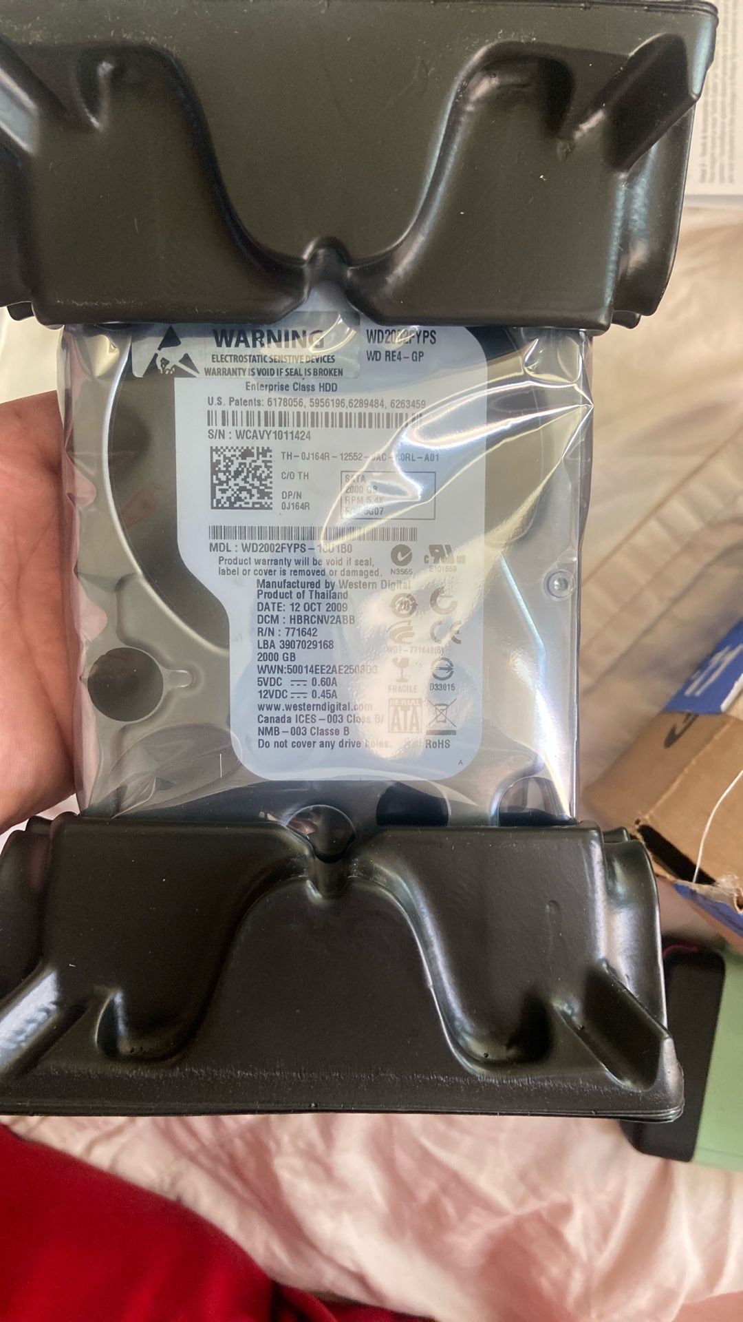 Western Digital Sealed Internal Hard Drive