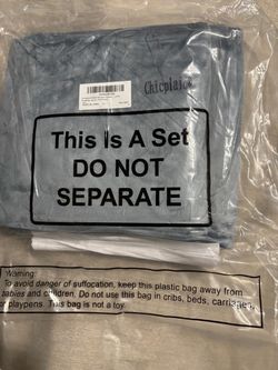 Brand new premium Chicplaid valvet shower Blue-gray tone curtain set 72x72.