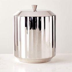 CB2 Milano Stainless Steel Cocktail Shaker and ice bucket!