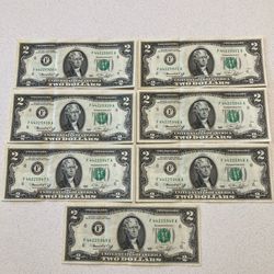 Used 1976 Jefferson Two Dollar Bill