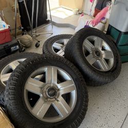 Chevy Silverado/Tahoe OEM Texas Edition Silver Wheels 20” on 35s